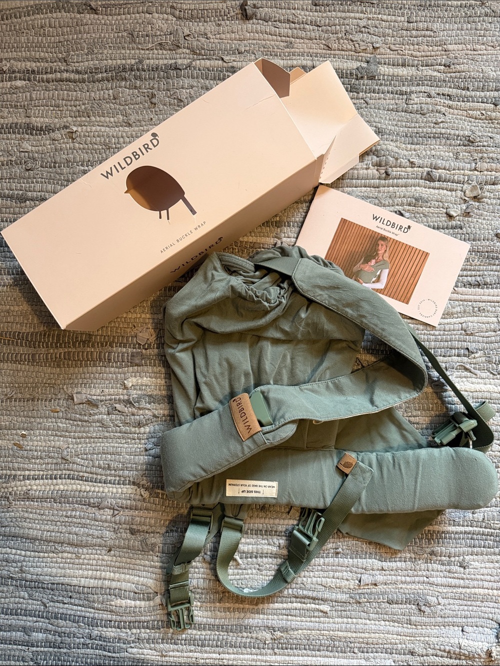WildBird Ariel Buckle Wrap in Sage Green
